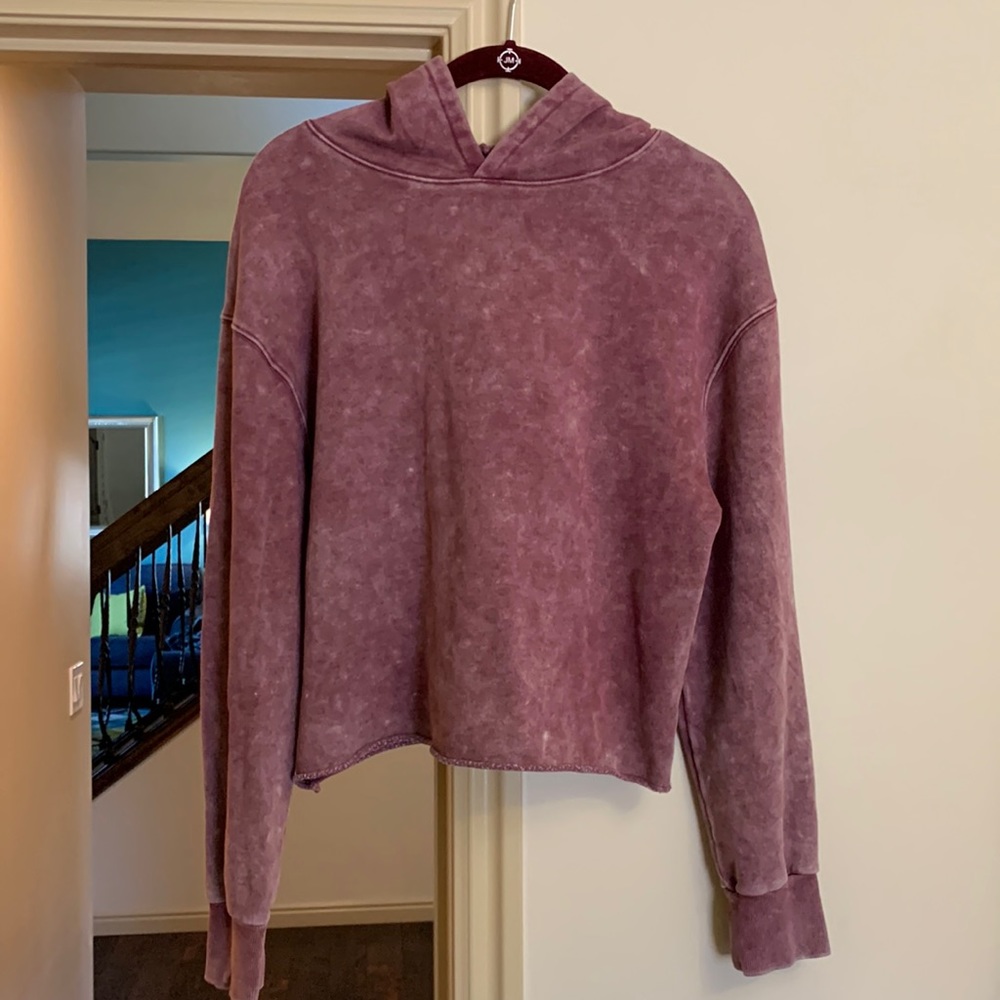 art class - XXL (18) hoodie sweatshirt distressed plum purple EUC